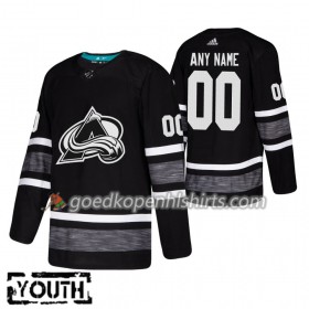 Colorado Avalanche Custom 2019 All-Star Adidas Zwart Authentic Shirt - Kinderen